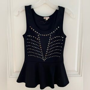 Black & Silver Top